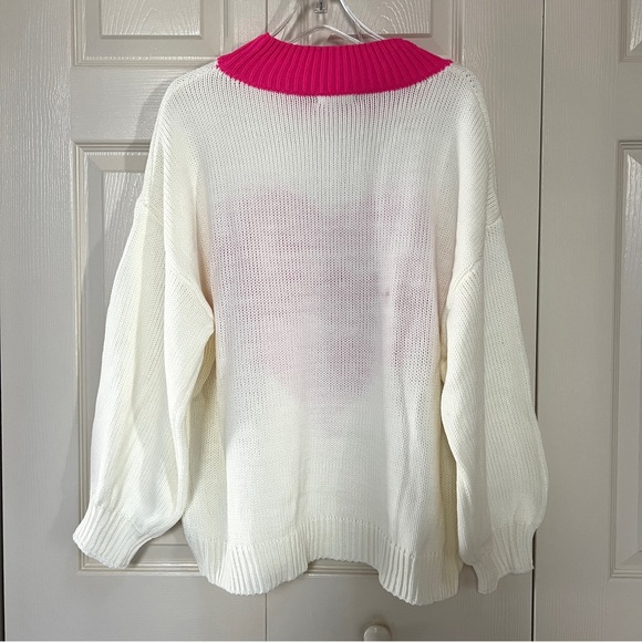 NWT Main Strip ‘Heart’ Sweater M/L - Picture 3 of 14